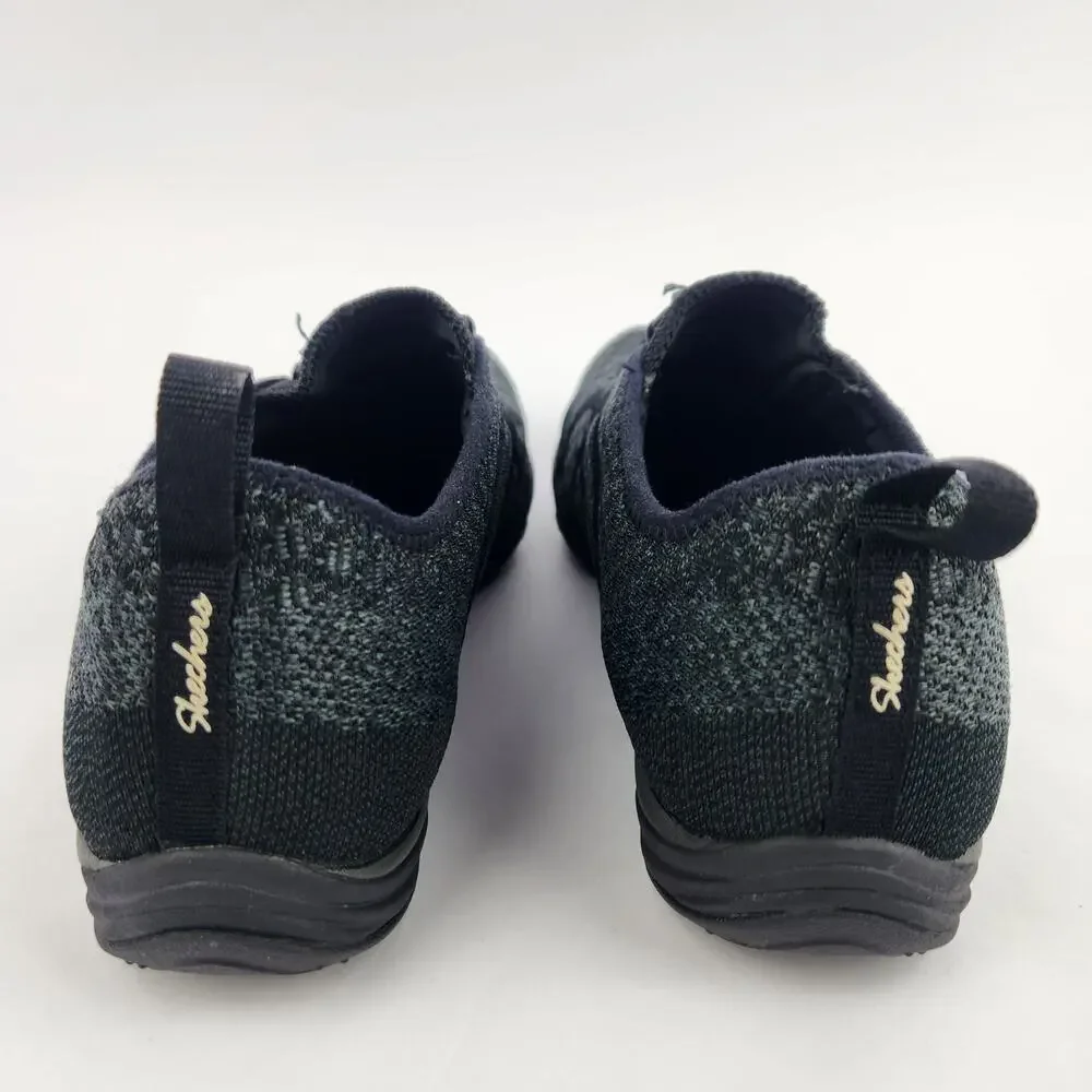 Skechers Relaxed Fit Air-Cooled Memory Foam Black Running Shoes 23028 US 8.5 B#1